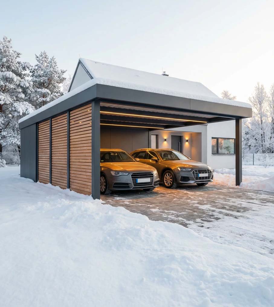Carport Detailansicht Schreiner Handwerk